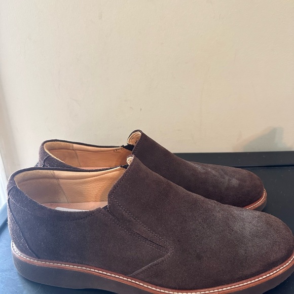 Samuel Hubbard Men's 10M "Frequent Traveler" Slip-on Dark Chocolate Suede - Picture 3 of 6